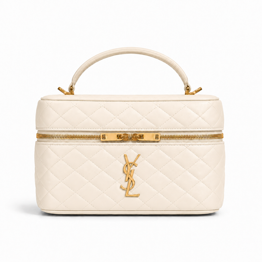 Luxury YSL Vanity Top-Handle Bag