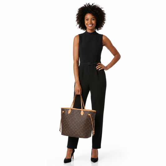 Icon Leather Brown & Tan Tote Bag