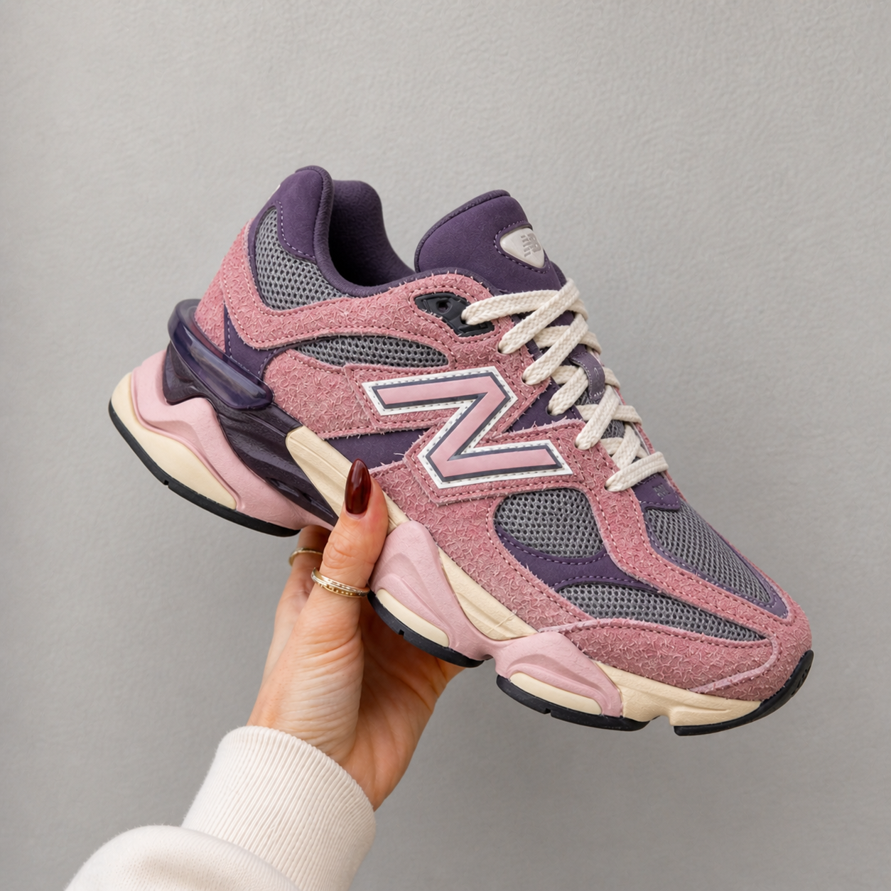 9060 Pink & Lavender Suede