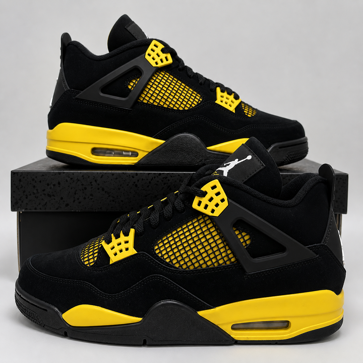 J4 Retro Thunder Black & Yellow High-Top