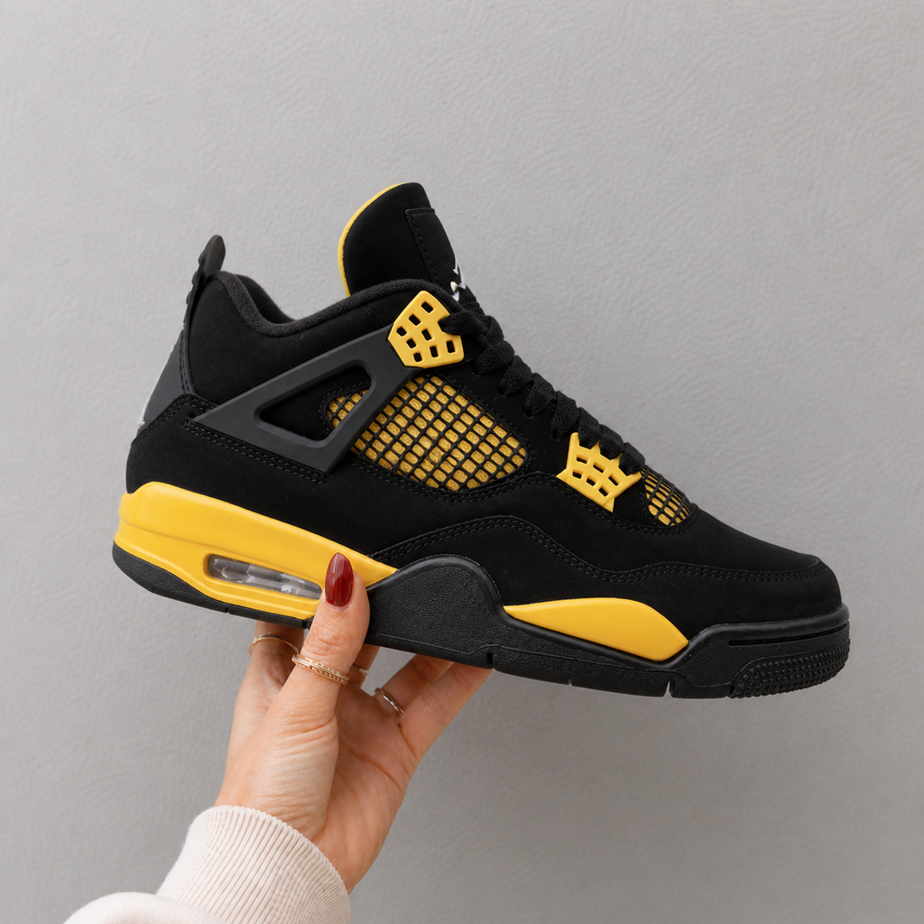 J4 Retro Thunder Black & Yellow High-Top