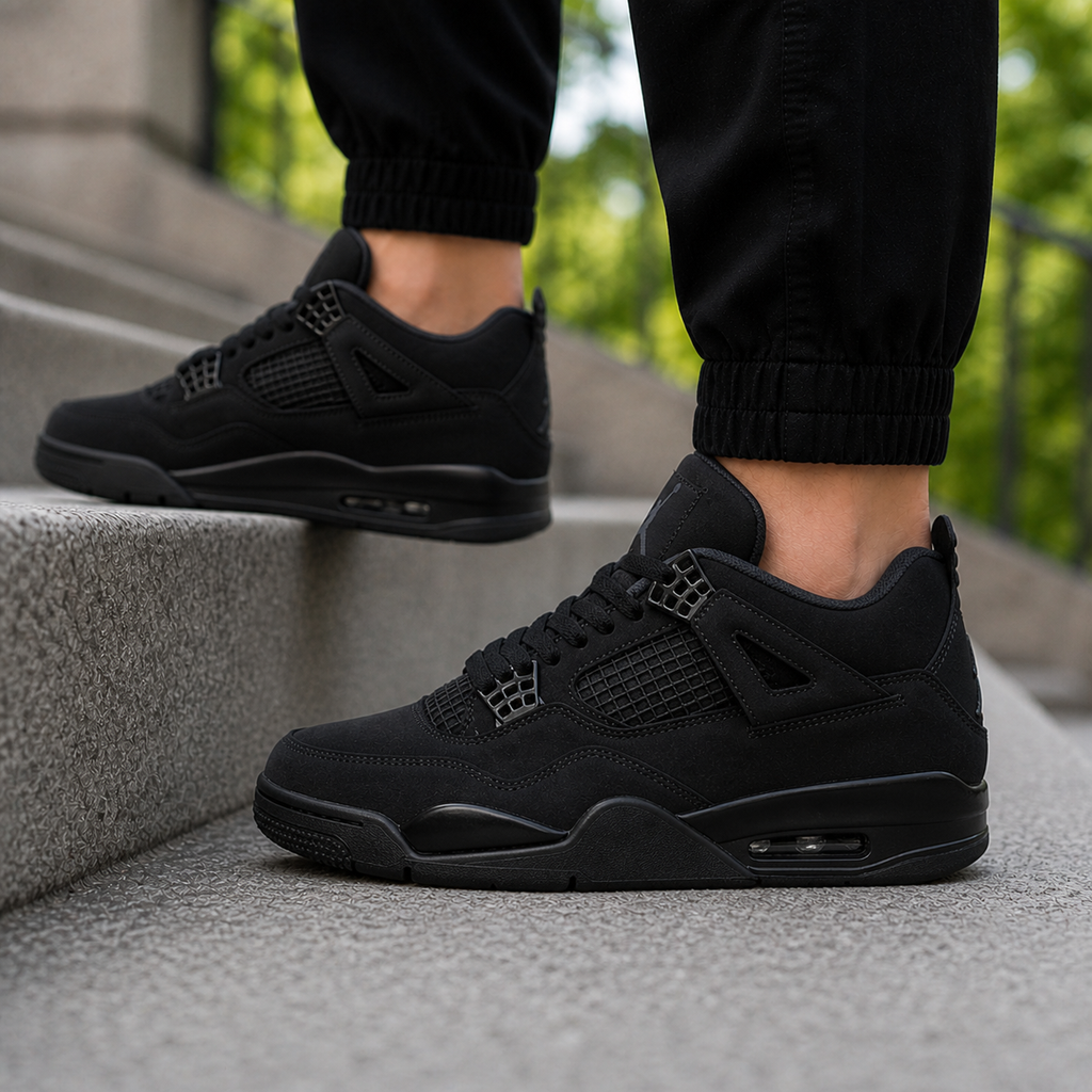 J4 Retro Black Cat Triple Black Premium