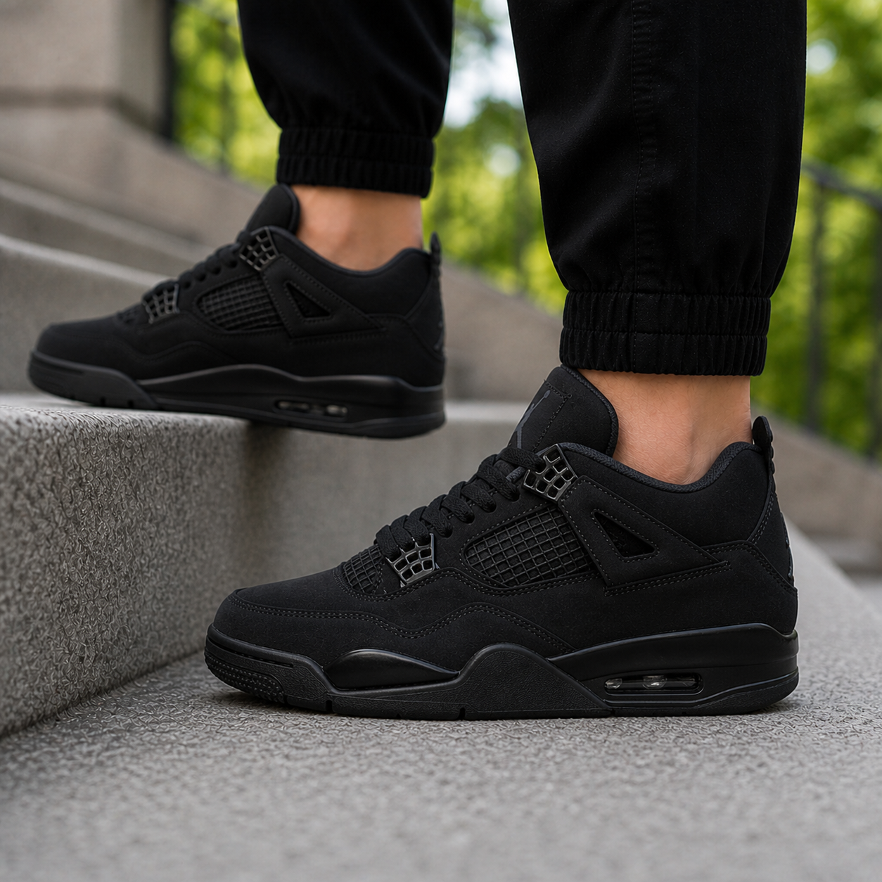 J4 Retro Black Cat Triple Black Premium