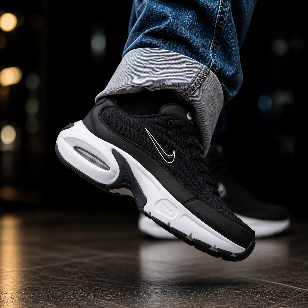 Portal Black & White Air Sneaker