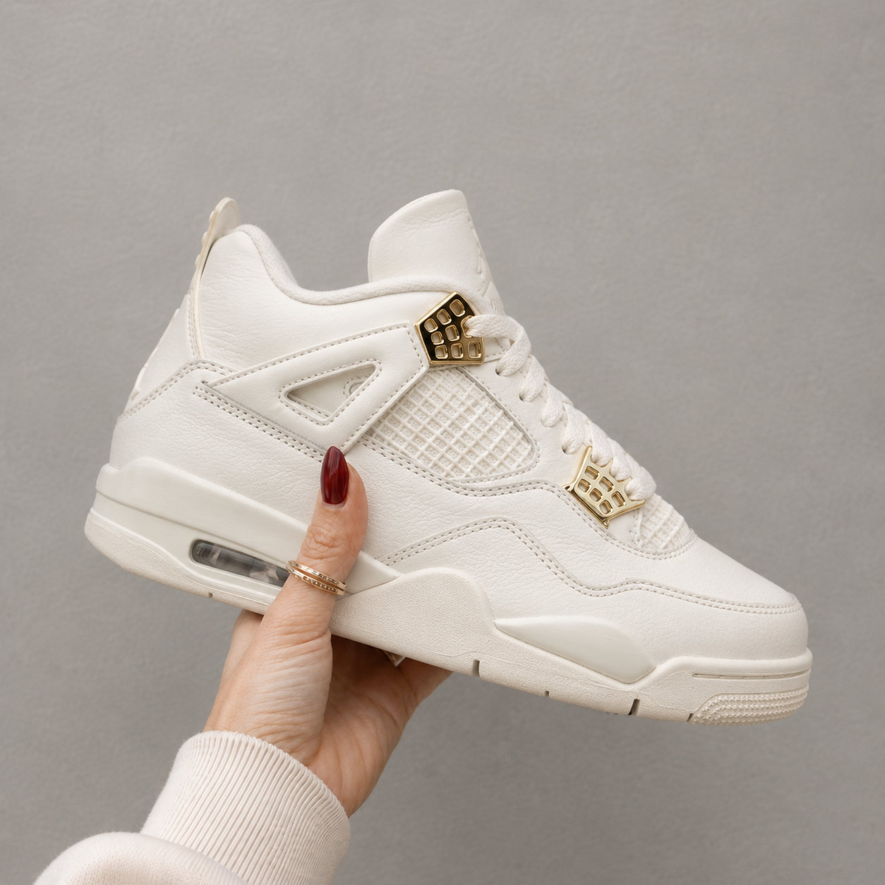 J4 Sail White High Top