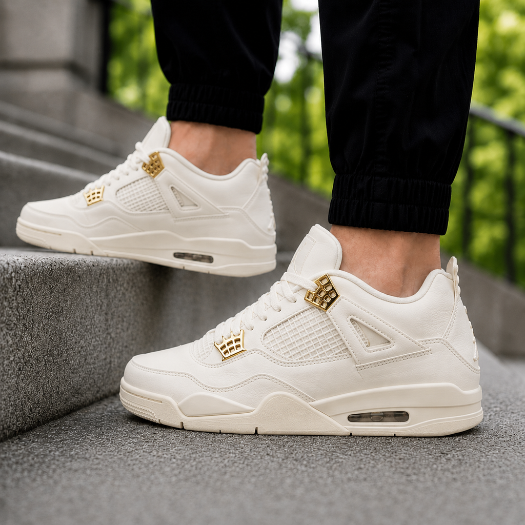 J4 Sail White High Top