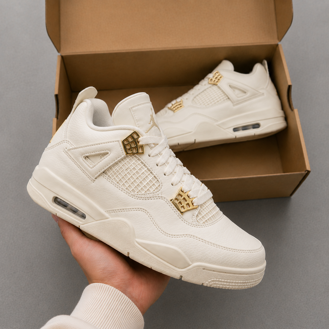 J4 Sail White High Top