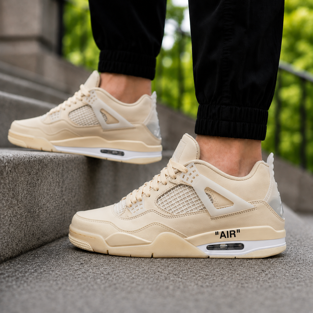 J4 Retro x Off-White Sail