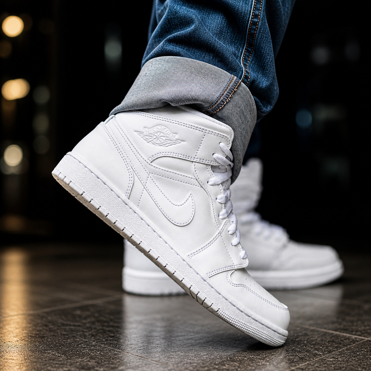 J1 Mid Triple White