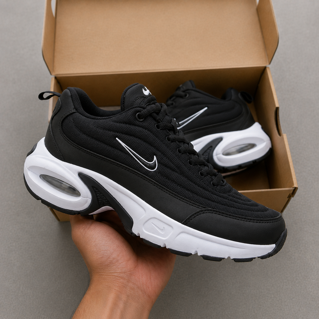 Portal Black & White Air Sneaker